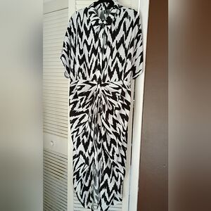 Black and White Patterned Dress